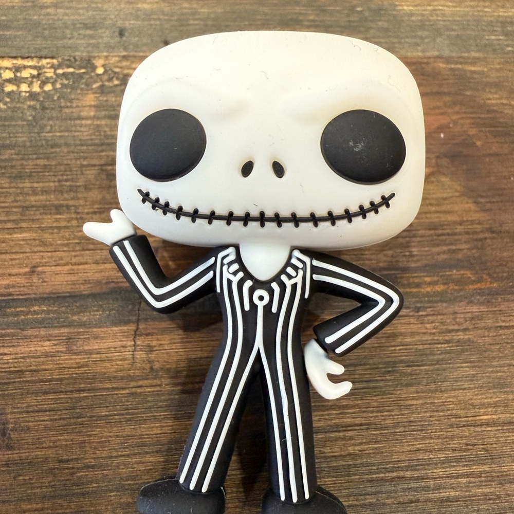Black and White Striped Figurine